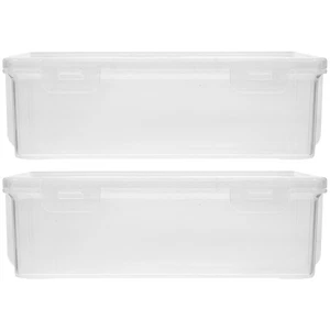 2 piezas tarro de almacenamiento de pan caja de pan contenedores caseros para plástico - Imagen 1 de 12