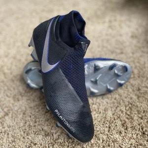 NIKE PHANTOM VSN ELITE FG MEN'S US Size 8.5 ACC Black Cleats Great Condition!!! - Picture 1 of 7