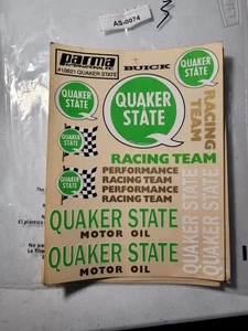 Parma Decal Sheet #10621 Quaker State RC Sponsor Stickers USA Vintage - Picture 1 of 1