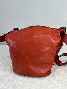 COACH Old Coach Shoulder Bag Red Leather Vintage Women's USED FROM JAPAN - Picture 1 of 10