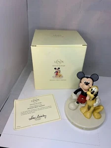Disney Mickey Mouse & Pluto Lenox Best Friends Figure w/Box - Picture 1 of 9