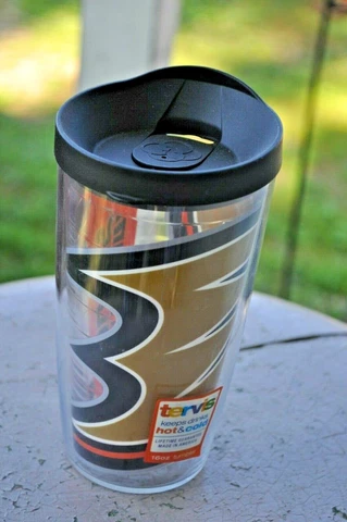 Mighty Ducks Hockey NHL Tervis Tumbler 16 oz Straw Included Cover