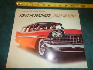1959 PLYMOUTH STATION WAGON SALES BROCHURE / ORIGINAL DEALERSHIP SALES CATALOG  - Picture 1 of 5