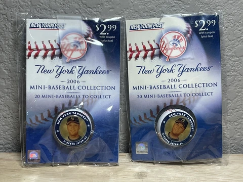 NY Post Yankees Mini-Baseball Collection 2006 (Lot of 2) Derek Jeter Cover