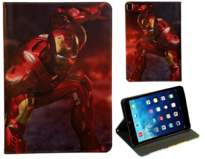 For iPad Mini 1 2 3 4 5 Iron Man Avengers Superhero Movie Red Smart Case Cover - Image 1 of 3