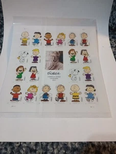 MINT NH FOREVER CHARLES M. SCHULZ SELF ADHESIVE STAMP SHEET FV 15.60 - Picture 1 of 2