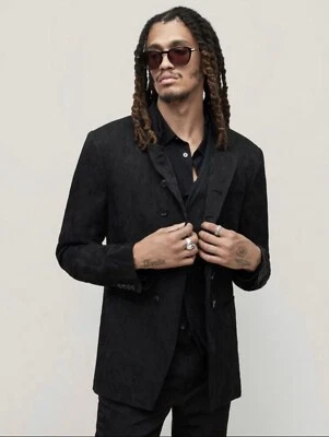 $1498 Brand New John Varvatos Collection Upson Jacquard Jacket EU 54 USA 44 - Image 1 of 4