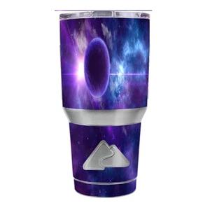 Skin Decal for Ozark Trail 30 oz Tumbler Cup (6-piece kit) / Purple Moon Galaxy - Picture 1 of 1