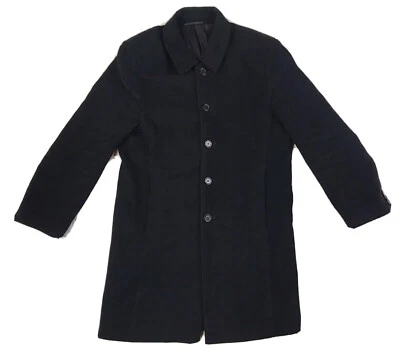 Abrigo de lana de angora negro Boston para mujer talla pequeña Foto 1 de 4