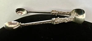 Antique Rare Baroque Sterling Silver Sugar Tongs - Picture 1 of 13