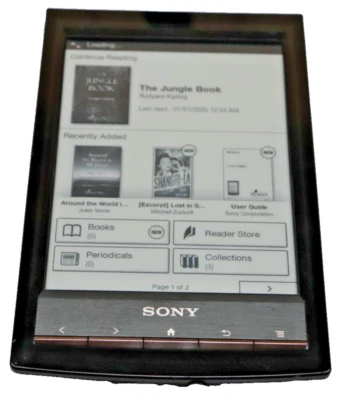 DIGITAL BOOK READER -SONY -MODEL PRS-T1 -BLACK - Image 1 of 4