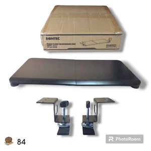 BONTEC KMT01 Under Desk - Clamp On- Pull Out Keyboard & Mouse Tray 20" (Black) - Picture 1 of 11