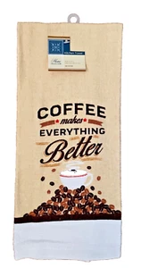 Kitchen Towel by Home Collection (15”x25”) CoffeeDesign Printed on both sides ☕️ - Picture 1 of 5