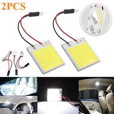 2X 48 COB LED Dome Map Light Bulb 12V Xenon HID White Car Interior Panel Lamp CA - Image 1 of 4
