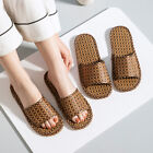 Men's Spring and Summer Leisure Fashion Rattan Woven Bamboo Household Slippers