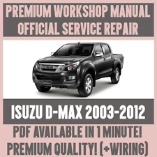 WORKSHOP MANUAL SERVICE & REPAIR GUIDE for ISUZU D-MAX 2003-2012 +WIRING