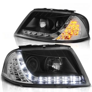 Scheinwerfer LED Tagfahrlicht Optik für VW Passat 3BG 00-05 Chrom LED Blinker - Bild 1 von 1