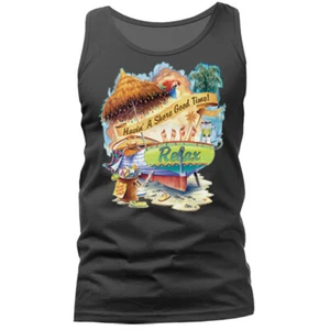 Havin’ a Shore Good Time Tropical Beach Relax Tank Top - Picture 1 of 11