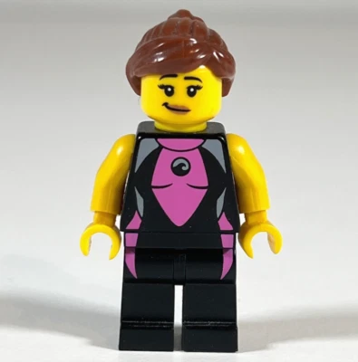 Lego Surfer Girl minifigura da série 4 bonecos acessórios de praia col053 o1 - Imagem 1 de 4