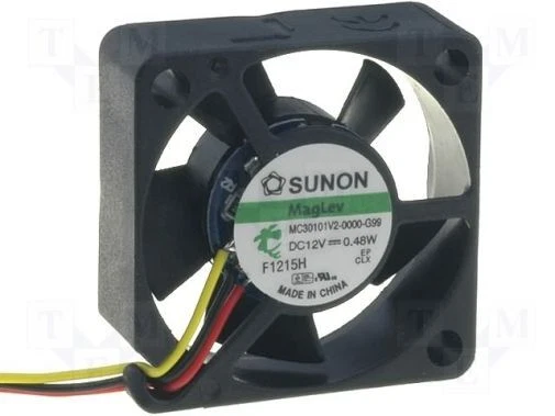 Sunon Lüfter 30x30x10mm MF30101V2-G99 DC 12V 8600 U/min 20dBA Vapolager 3 Litzen - Bild 1 von 1