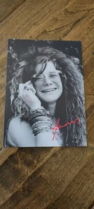 2021 JANIS JOPLIN SINGER RARE PROMOTIONAL PROMO CARD FROM FRANCE 4" X 6" - Picture 1 of 1