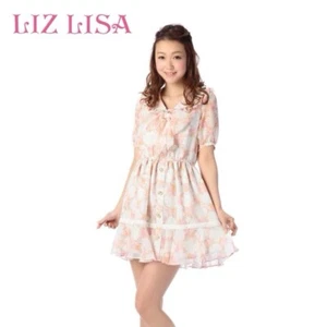 Japan Liz Lisa Pretty Floral Chiffon Summer Dress - Picture 1 of 7