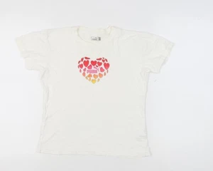 Camiseta para mujer Puma corazón blanco M - cómoda informal - Imagen 1 de 12
