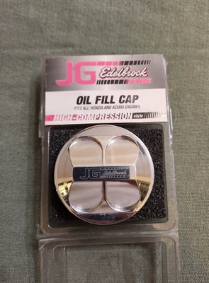 Tampa de óleo Honda Acura JG Edelbrock 4710 - Imagem 1 de 2