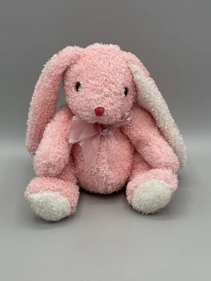 MTY International Pink Bunny Rabbit Plush 10” Stuffed Animal W/ Long Ears - Image 1 of 4