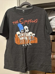 The Simpsons Halloween Skeletons Old Navy Collectabilitees Shirt L - Picture 1 of 4