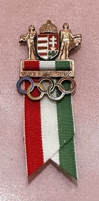 Very Rare 2002 Salt Lake City Winter Olympic Games - Hungary Delegation Badge - Image 1 of 2