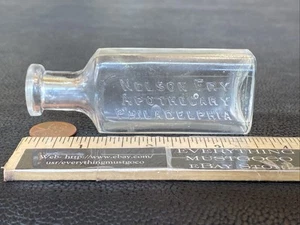 Antique Nelson Fry Apothecary Philadelphia WT Co Patented 1894 Medicine Bottle - Picture 1 of 23