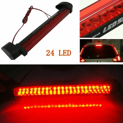 Pára-brisa traseiro SUV carro 24LED montagem alta terceiro freio traseiro luz de parada de aviso vermelha - Imagem 1 de 4