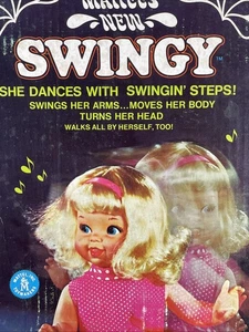 1969 Mattel Swingy Walking & Dancing Doll Clothes & Box Vintage For Parts - Bild 1 von 15