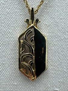 Vintage Halskette goldfarben 18 Zoll mit Anhänger - Bild 1 von 4