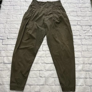 Z. Cavaricci Herren Hose 32 Grün High Waist Plissee Fallschirm Style 708512W - Bild 1 von 9