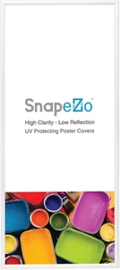 SnapeZo Weiß Posterrahmen 11x24" 1,2" Aluminiumprofil Frontlader Schnapprahmen - Bild 1 von 6