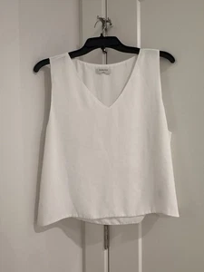 ARITZIA - BABATON - White Tank Blouse - Size L - Pre-Owned - Picture 1 of 4