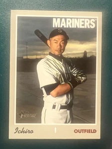 2019 Topps Heritage High Number SP #725 Ichiro Suzuki Seattle Mariners HOF - Bild 1 von 2