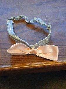 Silber Glitzer Rosa Puppe Schleife für 18 Zoll Puppe - Bild 1 von 3