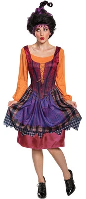 Disney Hocus Pocus Mary Salem Bruja Disfraz Goofy Vestido Elegante Para Mujer Pequeño (4-6) Foto 1 de 2