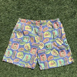 Fred Flintstones 1995 Hanna Barbera Flinstone Shorts waist 34” vintage graphic - Picture 1 of 9