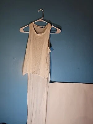 Женская длинная майка Ambiance Flowy Цвет белый Размер S - Изображение 1 из 4