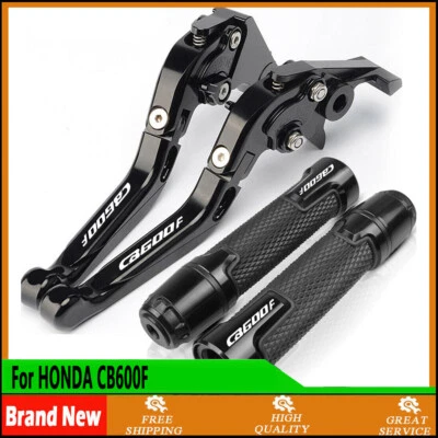 For HONDA CB600F CNC Foldable Brake Clutch Levers Handlebar Grip 2007-2013 - Image 1 of 4