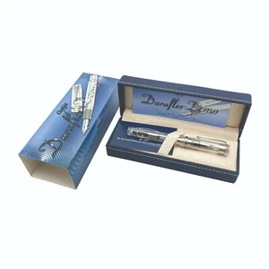 Pluma estilográfica gotero edición limitada Conklin Duraflex de demostración cromada + regalo - Imagen 1 de 12