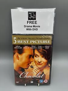 Chocolat (2000) Juliette Binoche / Johnny Depp - New & Sealed DVD & Free Movie - Picture 1 of 3