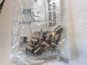 Qty (10) Jergens M6 X 2D X 1MM Pitch Stainless Keylocking Inserts, 107-026365 - Picture 1 of 2