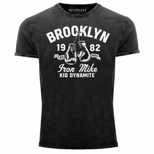 Camiseta vintage para hombre Iron Mike Brooklyn diseño retro - Imagen 1 de 3