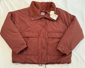 Free People Movement Phoebe Packable Puffer Jacket Coat Copper Rust Large NEU - Bild 1 von 5