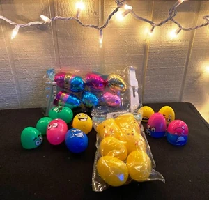 24 Assorted - FUN plastic eggs for Easter Baskets and Easter Egg Hunts. - Picture 1 of 5